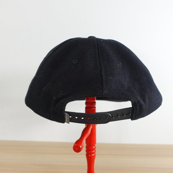 Eddie Bauer Cap Black Baseball Wool Hiking Graphic Snapback 5 Panel Hat Sunrise - Picture 8 of 10